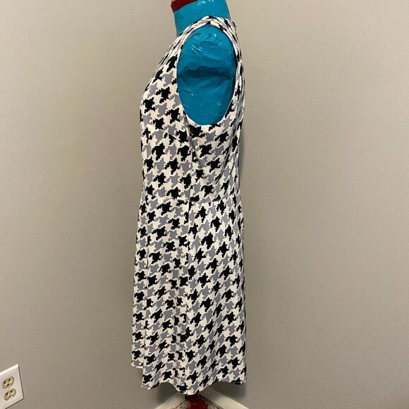 Donna Morgan Vintage Style Hounds Tooth Fitted Dress Size 12 - Picture 4 of 8